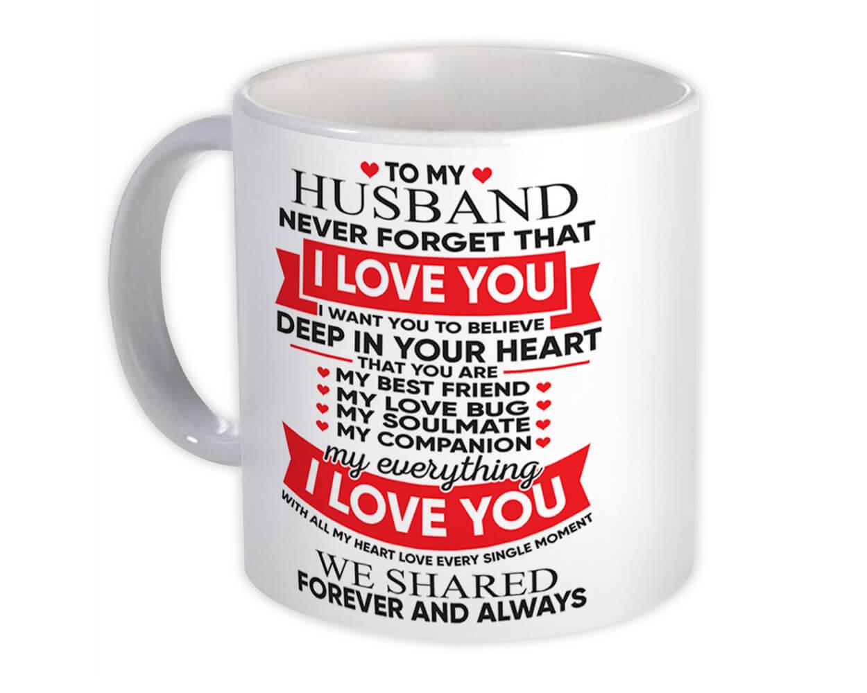 Gift Mug : Love Husband Soulmate Heart Friend Forever Valentines ...
