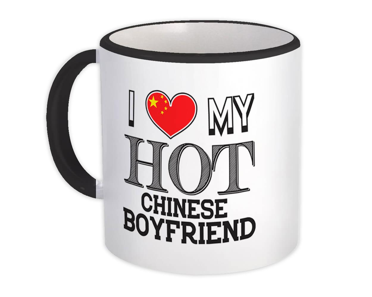 Gift Mug : I Love My Hot Chinese Boyfriend China Flag Country Valentines Day