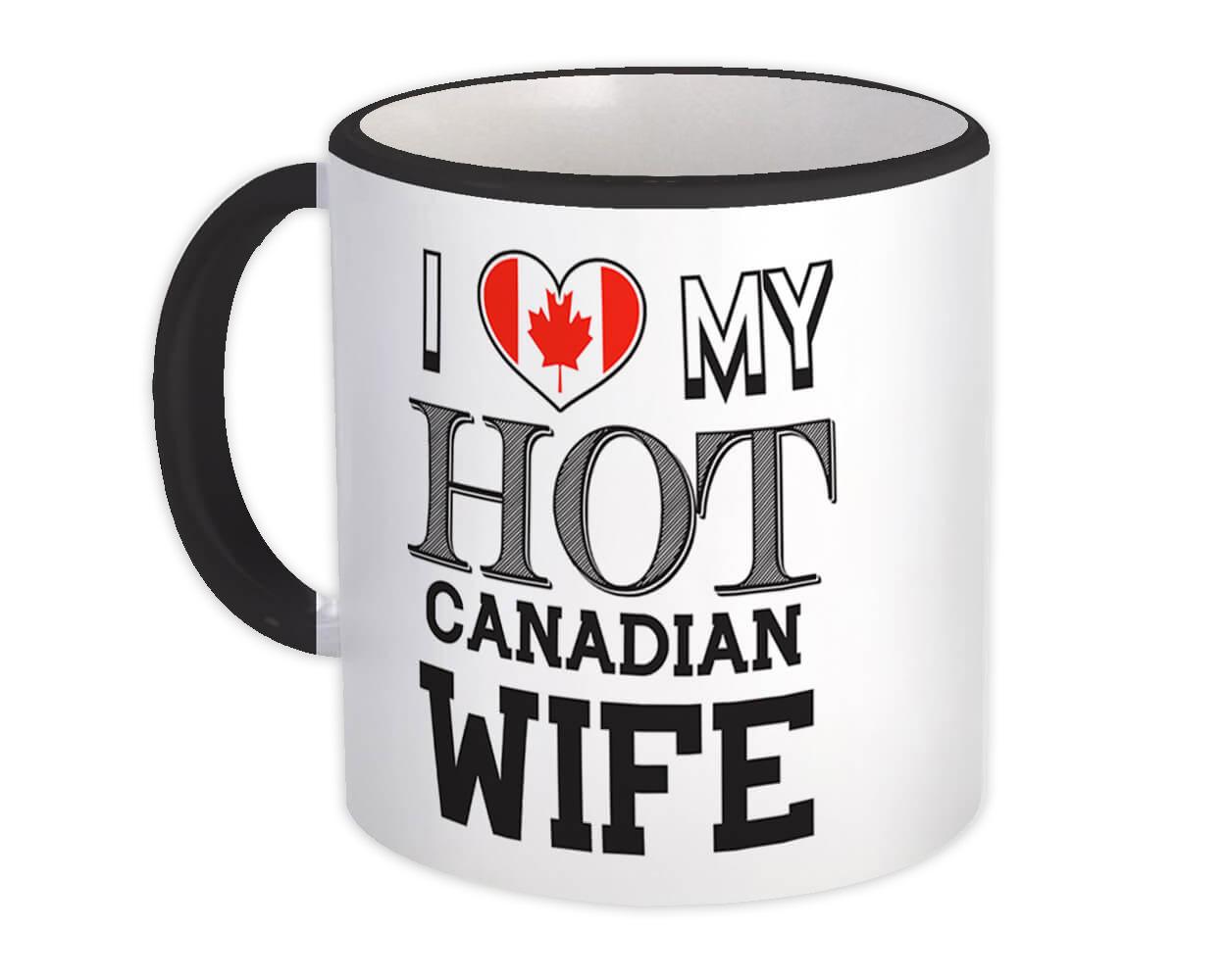 I Love Heart Canada Flag Gift Mug