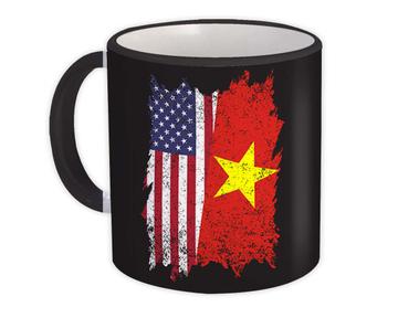 United States Vietnam : Gift Mug American Vietnamese Expat Flag Country