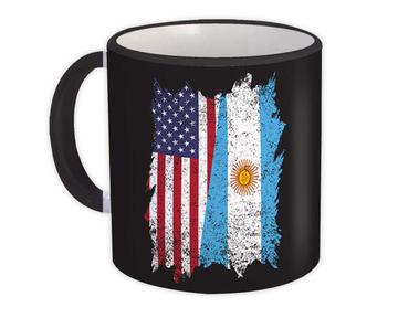 United States Argentina : Gift Mug American Argentine Flag Expat Mixed Country Flags