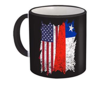 United States Chile : Gift Mug American Chilean Flag Expat Mixed Country Flags