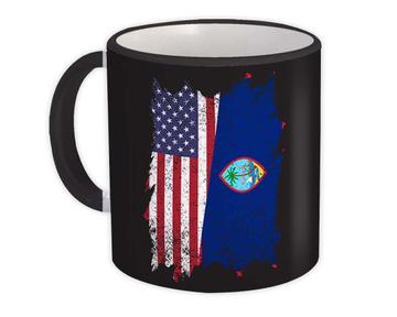 United States Guam : Gift Mug American Guamanian Flag Expat Mixed Country Flags