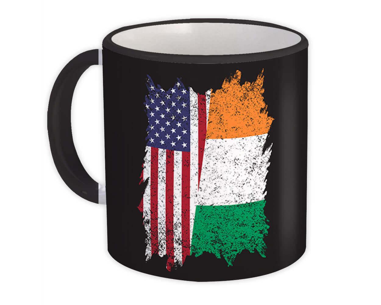 Gift Mug : United States Ireland American Irish Flag Expat Mixed Country Flags