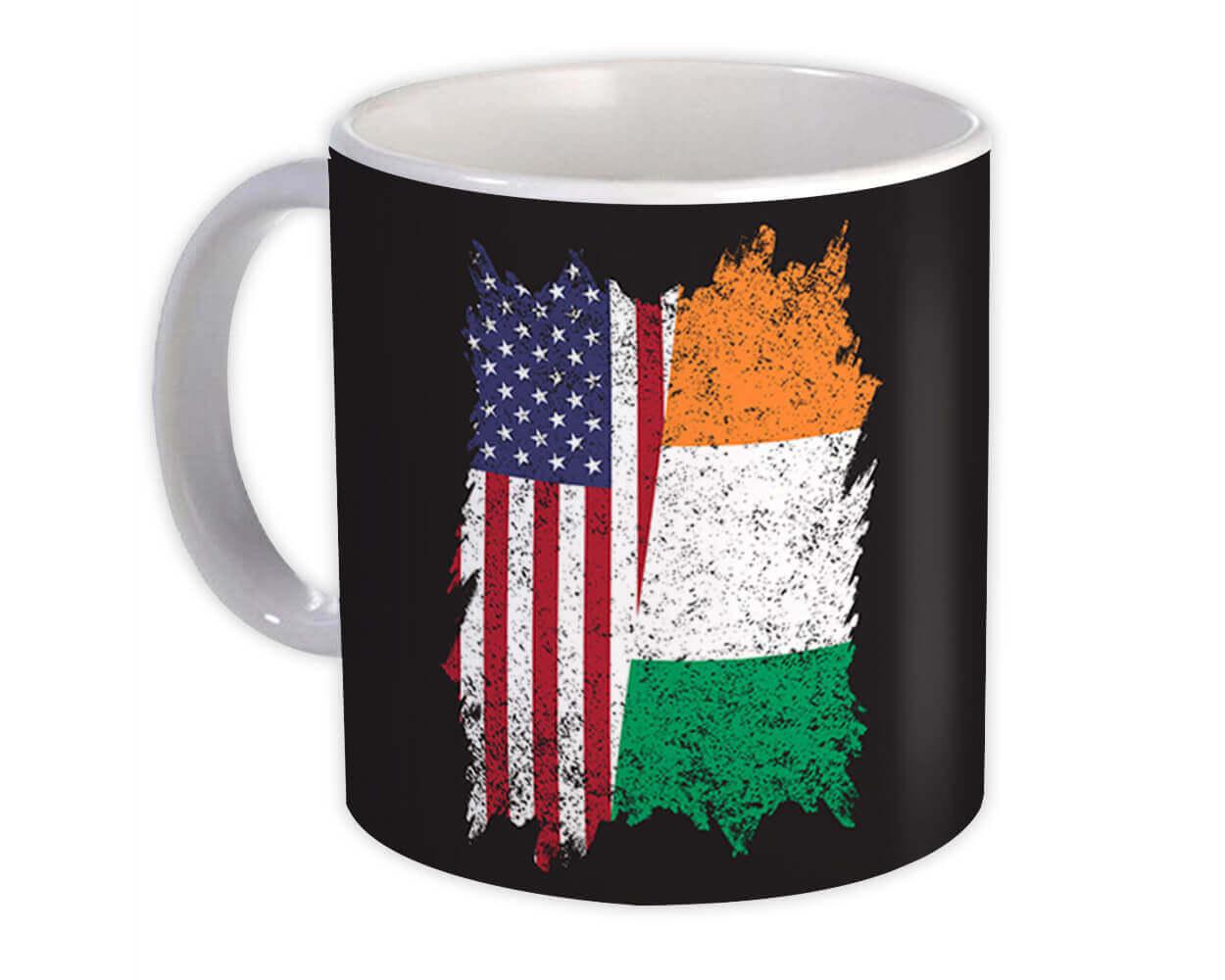 Gift Mug : United States Ireland American Irish Flag Expat Mixed Country Flags