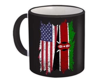 United States Kenya : Gift Mug American Kenyan Flag Expat Mixed Country Flags