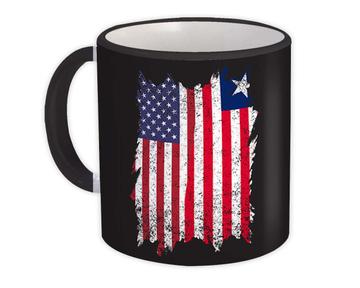 United States Liberia : Gift Mug American Liberian Flag Expat Mixed Country Flags
