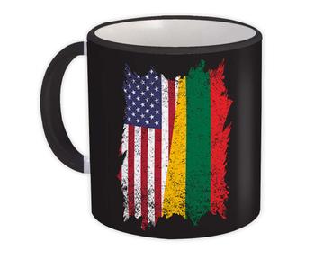 United States Lithuania : Gift Mug American Lithuanian