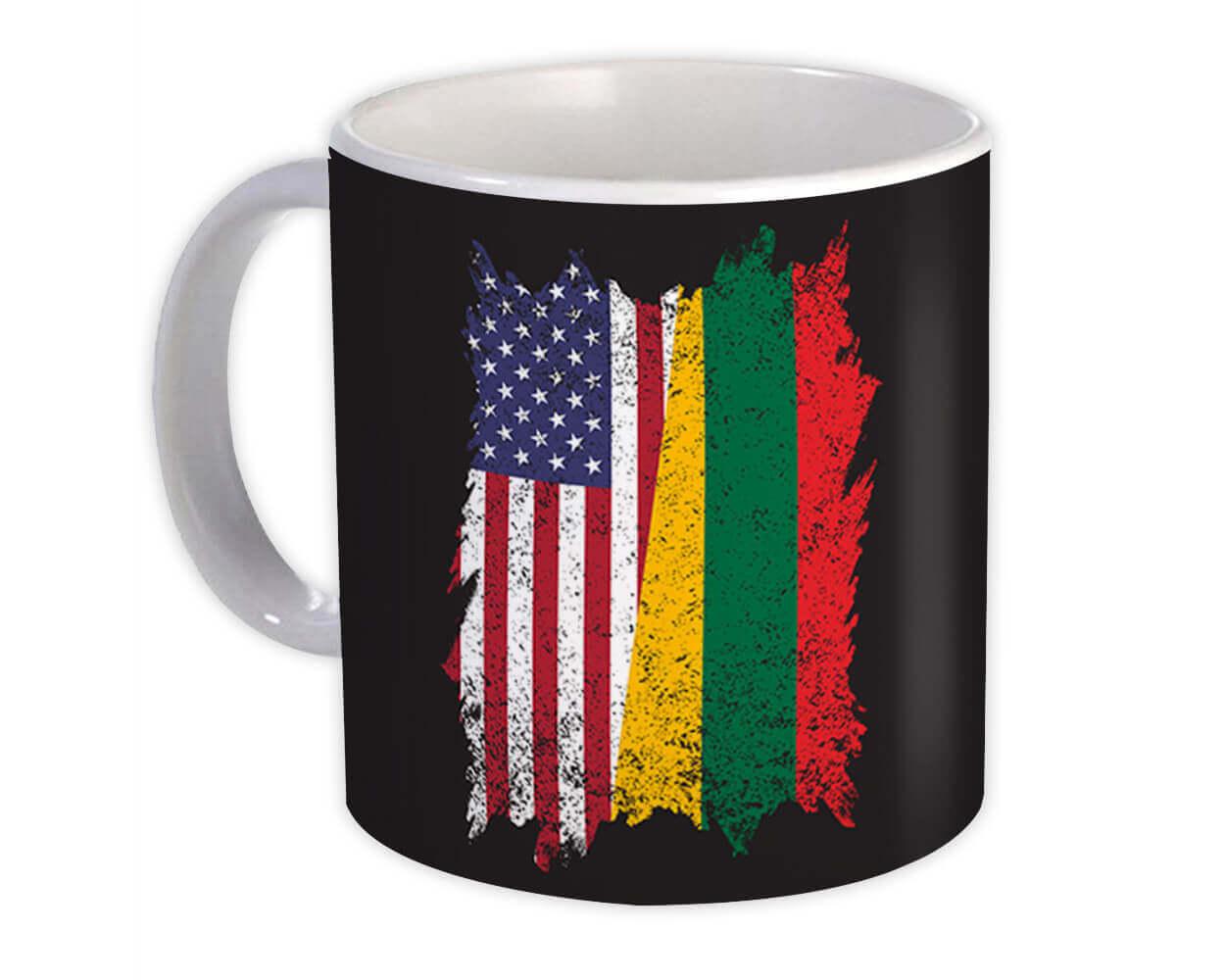 Gift Mug : United States Lithuania American Lithuanian