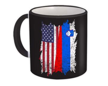 United States Slovenia : Gift Mug American Slovenian Flag Expat Mixed Country Flags