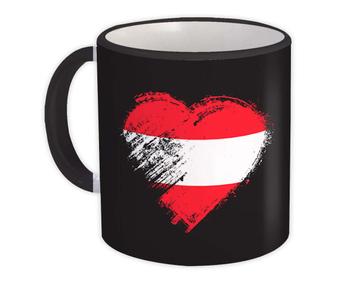 Austrian Heart : Gift Mug Austria Country Expat Flag Patriotic Flags National