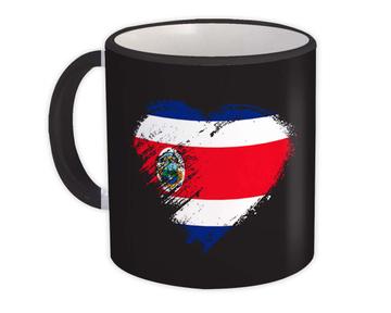 Costa Rican Heart : Gift Mug Costa Rica Country Expat Flag