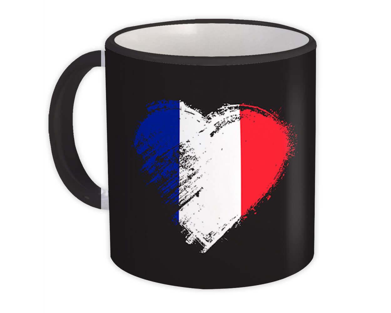 Gift Mug : French Heart France Country Expat Flag Patriotic Flags National