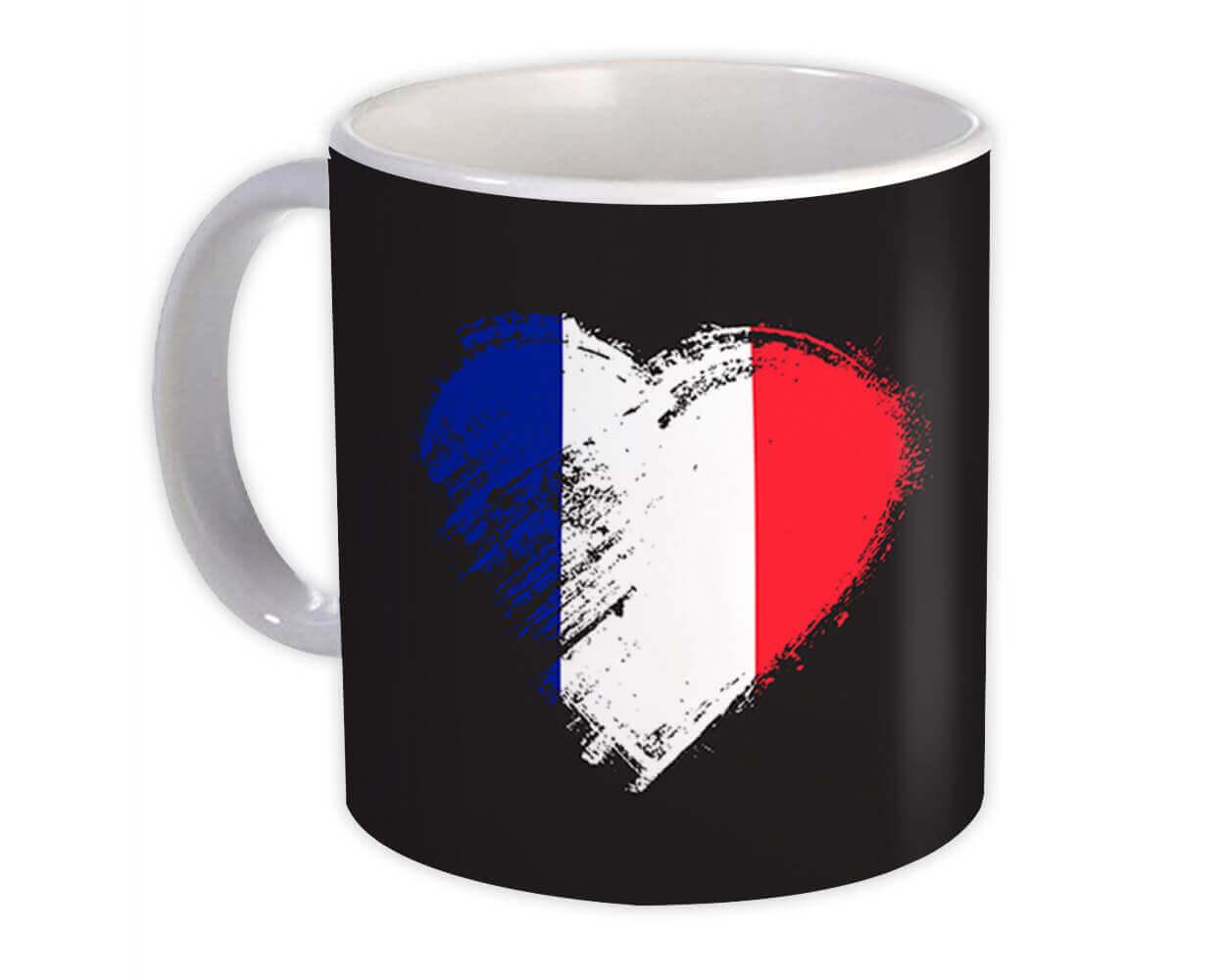 Gift Mug : French Heart France Country Expat Flag Patriotic Flags National