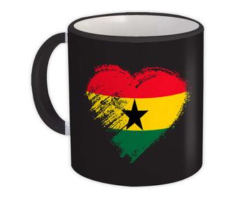 Ghanaian Heart : Gift Mug Ghana Country Expat Flag Patriotic Flags National