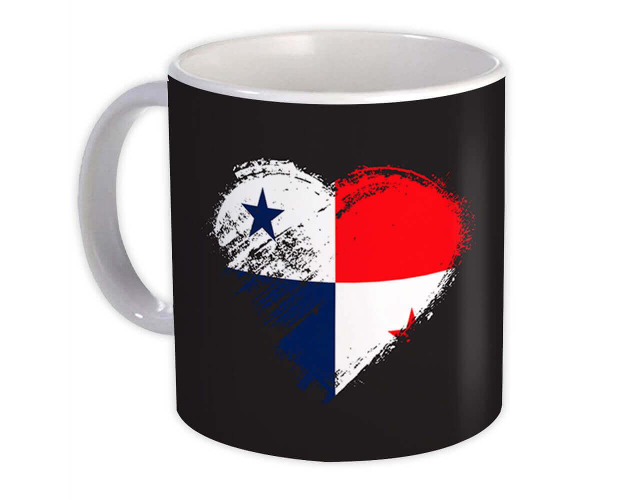 Gift Mug : Panamanian Heart Panama Country Expat Flag Patriotic Flags National