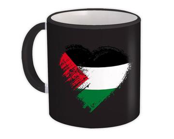 Palestinian Heart : Gift Mug Palestine Country Expat Flag