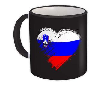 Slovenian Heart : Gift Mug Slovenia Country Expat Flag