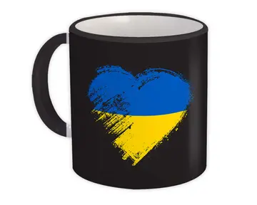 Ukrainian Heart : Gift Mug Ukraine Country Expat Flag Patriotic Flags National