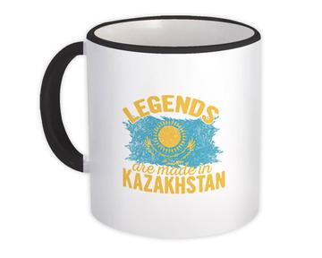 Legends are Made in Kazakhstan: Gift Mug Flag Kazakh Expat Country