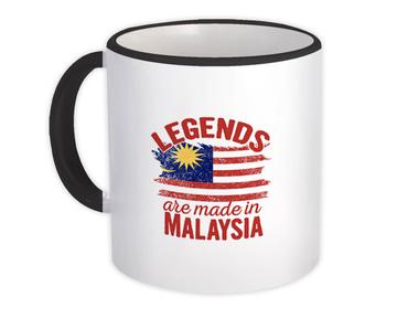 Legends are Made in Malaysia: Gift Mug Flag Malaysian Expat Country