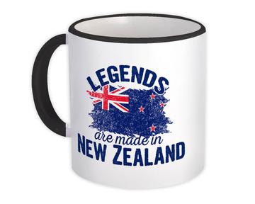 Legends are Made in New Zealand : Gift Mug Flag New Zealander Expat Country