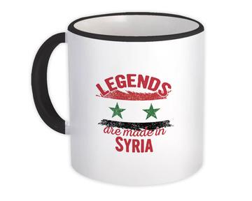 Legends are Made in Syria: Gift Mug Flag Syrian Expat Country