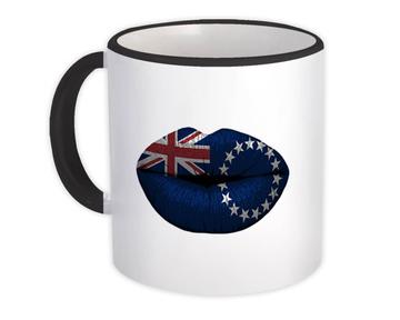 Lips Cook Islands Flag : Gift Mug Islander Expat Country For Her Woman Feminine Souvenir