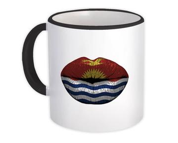 Lips Kittitian Flag : Gift Mug Kiribati Expat Country For Her Women Feminine Woman Souvenir