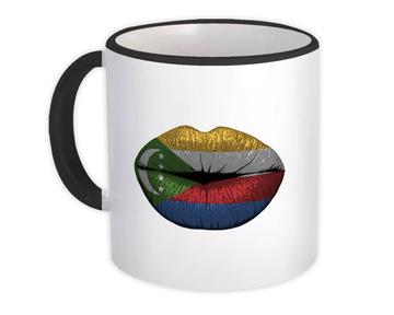 Lips Comoran Flag : Gift Mug Comoros Expat Country For Her Women Feminine Sexy Souvenir