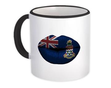 Lips Cayman Islands Flag : Gift Mug Islander Expat Country For Her Women Feminine Sexy