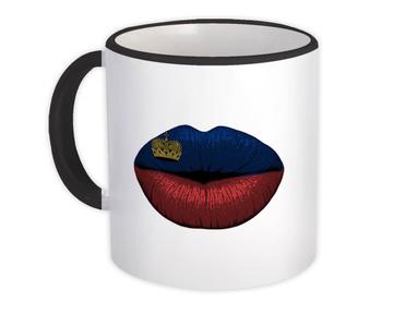 Lips Liechtenstein Flag : Gift Mug Citizen Expat Country For Her Woman Feminine Sexy Souvenir