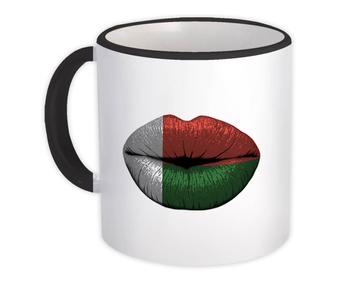 Lips Malagasy Flag : Gift Mug Madagascar Expat Country For Her Woman Feminine Sexy Souvenir