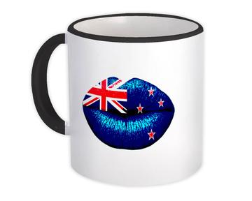Lips New Zealander Flag : Gift Mug New Zealand Expat Country