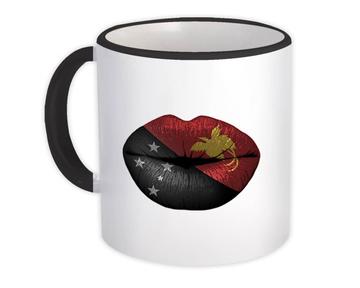 Lips Papua New Guinea Flag : Gift Mug Guinean Expat Country For Her Woman Feminine Sexy