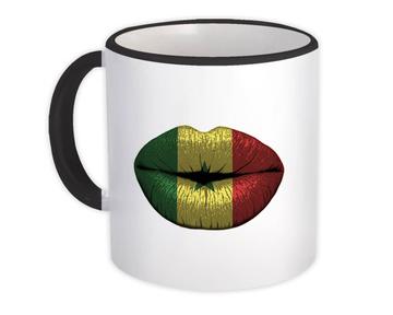 Lips Senegalese Flag : Gift Mug Senegal Expat Country For Her Woman Feminine African Sexy