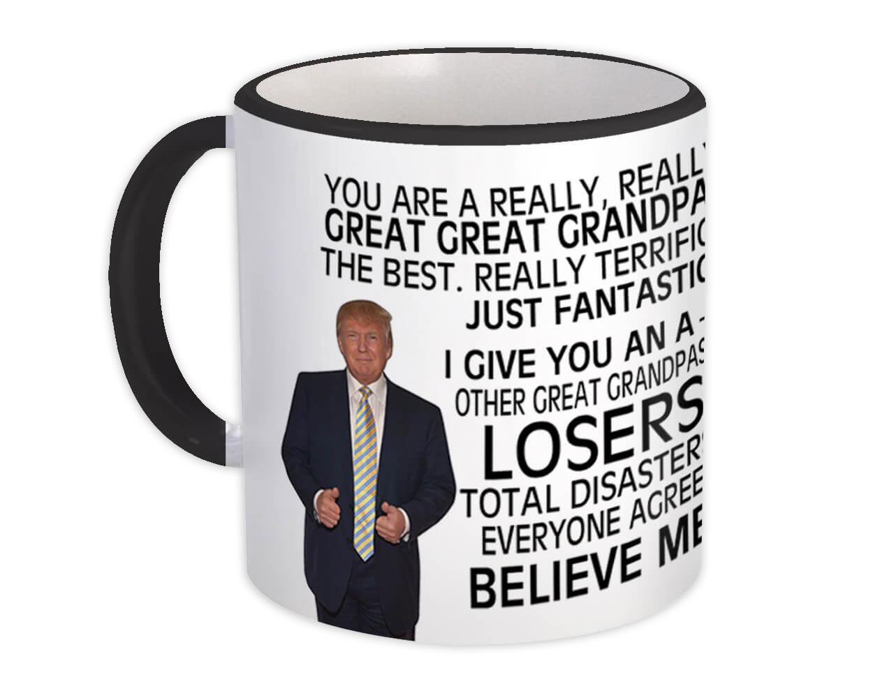 Gift for Grandpa Donald Trump Great Grandpa Funny Mug  