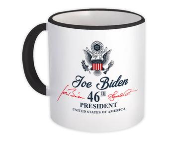 46th President Seal Crest Eagle : Gift Mug Joe Biden USA Memorabilia
