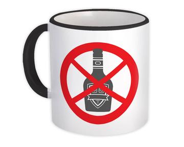 No Drinking Sign : Gift Mug Dry Sober January Alcohol Free Month Healthy Living Art