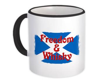 Freedom And Whiskey : Gift Mug Party Robert Burns Night Poetry Scottish Wall Poster