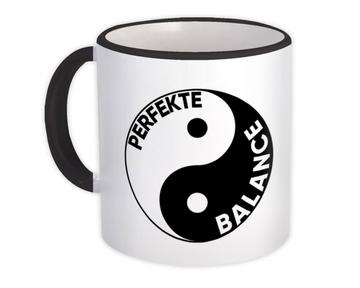 Perfekte Balance : Gift Mug Anti Stress Yin And Yang Picture Relaxing Pilates Yoga Art