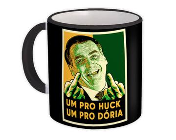 Bolsonaro Middle Finger Presidente : Gift Mug Doria Lula Flip The Bird Brazilian President