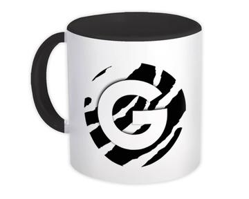 Monogram Letter G : Gift Mug Zebra Initial ABC Alphabet Animal Circle   CG7816G