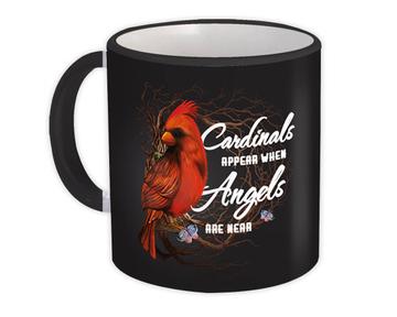Cardinals Appear : Gift Mug Angels Are Near Bird Ecology Nature Aviary