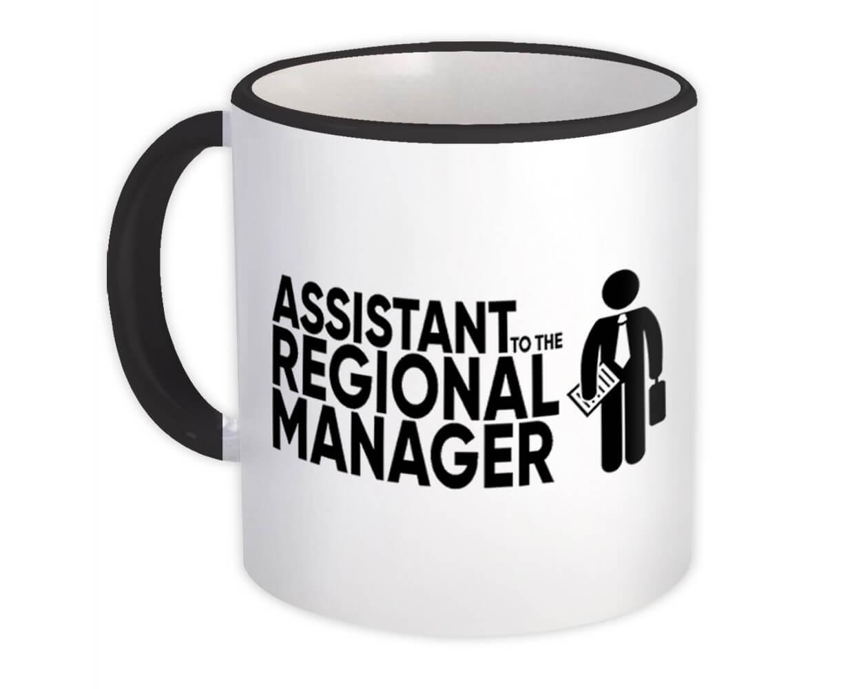 Co Worker Coffee Mug OFFICE TEA CUP Black White Mug Assistant To The Regional Manager Mug For Office Funny Office Gifts