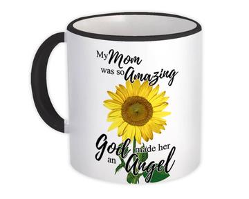 In Memory Mom Sunflower : Gift Mug After Loss Lost Loved One Grieving Flower