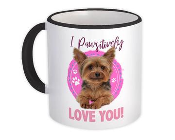 Baby Yorkshire Terrier : Gift Mug Cute Dog Puppy Pet Animal Love You Paws Prints