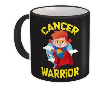 Cancer Warrior : Gift Mug Childhood Awareness Superhero Support Survivor