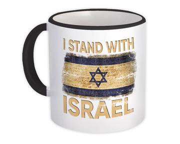 I Stand With Israel : Gift Mug Israeli Flag Star Of David Jewish Jew Jerusalem Religion