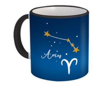 Aries Constellation : Gift Mug Zodiac Sign Astrology Horoscope Happy Birthday Stars